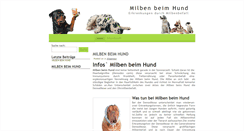 Desktop Screenshot of milben-beim-hund.store51.de